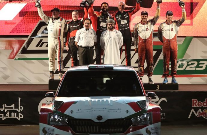 عبدالله الرواحي يتوج بطلا لرالي  عمان الدولي للمرة الثانية