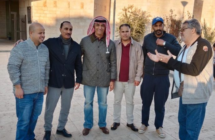 القيسي يتفقد موقعي تل ذيبان و أم الرصاص للإطلاع على واقع الحال