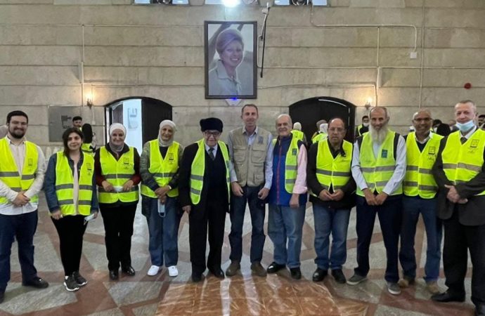 رواد هيئة الحركة الرياضية والشبابية يتطوعون للعمل الإنساني في تكية أم علي