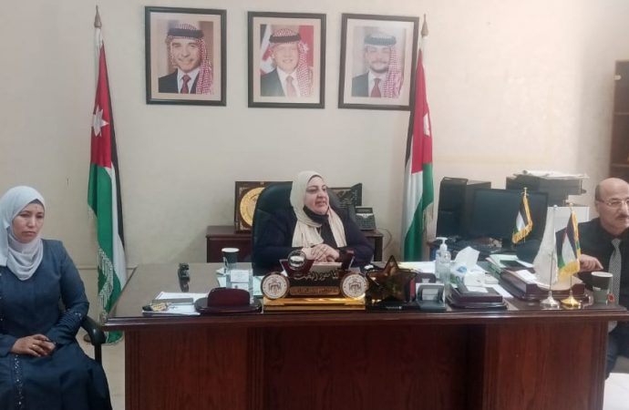 البخيت تلتقي رئيس لجنة التربية في مجلس محافظة مادبا