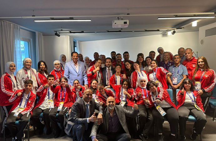 أول برونزية للأردن في عالمية الاولمبياد الخاص ببرلين هدية لولي العهد بمناسبة زفافه