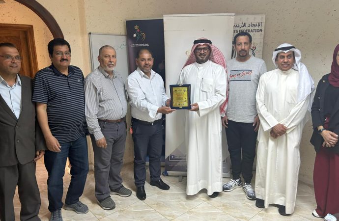 وفد نادي الكويت الكويتي للصم يزور الاتحاد الاردني لرياضات الصم