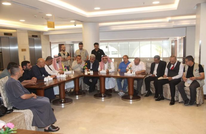 وزير الأوقاف يلتقي بعثة الحج الإعلامية في المدينة المنورة