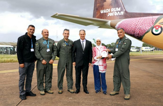 سلاح الجو الأردني يفوز بالمركز الأول في معرض “Air tattoo” الدولي في بريطانيا