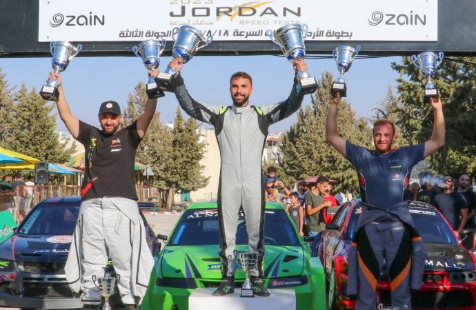 النجار يظفر بلقب الجولة الثالثة من بطولة ‏‏الأردن لسباقات السرعة