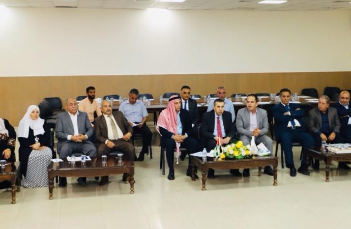 رئيس جامعة البلقاء يلتقي رئيس وأعضاء مجلس محافظة جرش