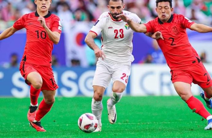 كوريا الجنوبية تعادل النشامى ايجابيا في الوقت الإضافي بكأس آسيا لكرة القدم
