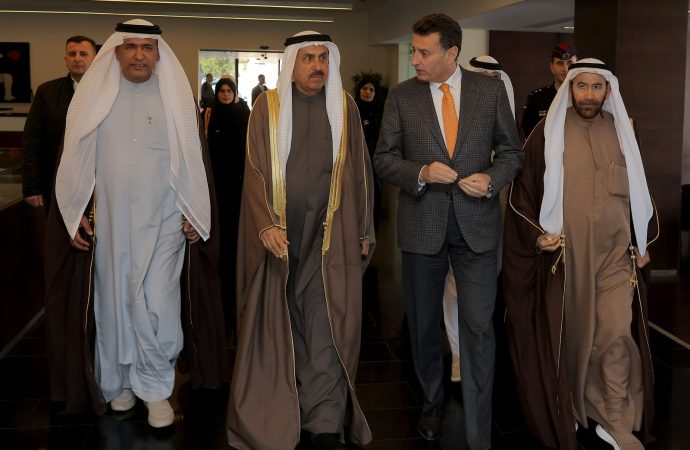 الصفدي يستقبل رئيس المجلس الوطني الاتحادي الإماراتي صقر غباش