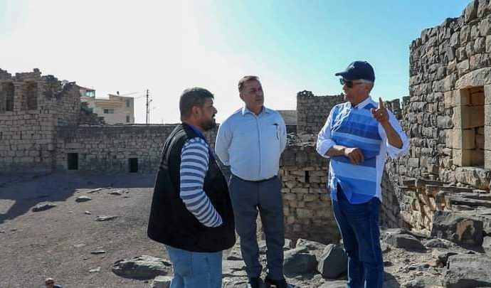 القيسي يزور قلعة الأزرق والشجرة المباركة في البقيعاوية