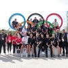 الأمير فيصل يلتقي البعثة الأردنية خلال زيارته القرية الأولمبية بباريس
