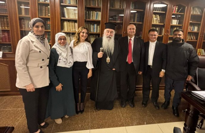 المطران خريستوفوروس عطا الله يلتقي وحدة ثقافة السلام في الشرق الأوسط