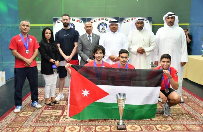 ثلاث فضيات وبرونزيه واحده لمنتخبنا الوطني للسكواش للناشئين بالبطولة العربية في الكويت