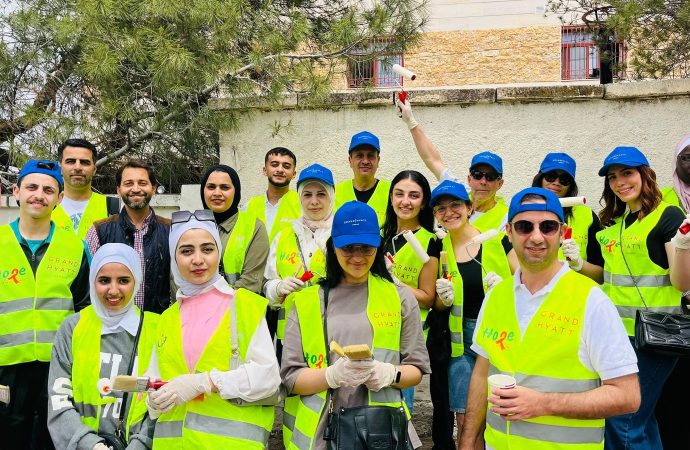 مؤسسة حرير تنفذ حملة “لون بلدك” في مستشفى الأميرة رحمة بإربد