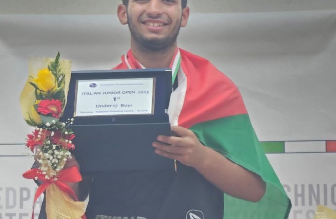 البطاينه يتوج بذهبية بطولة ايطاليا المفتوحة للسكواش 2025