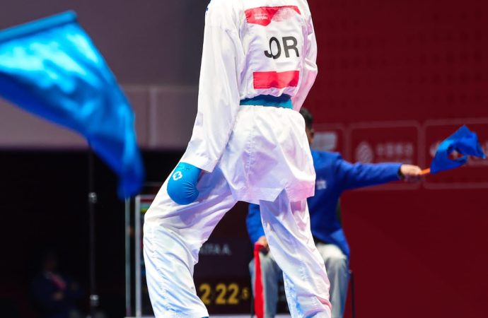 المصاطفة يُحرز برونزية الكراتيه في دورة الألعاب العالمية