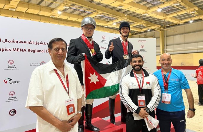 فضية وبرونزية للأولمبياد الخاص الأردني في فروسية البطولة الإقليمية