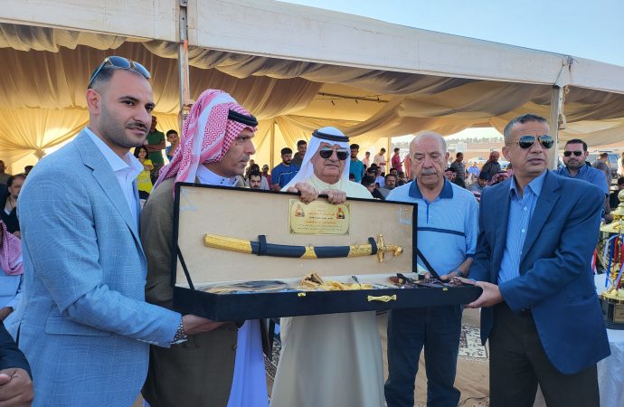 الدويسات يرعى ويدعم مهرجان المرحوم الفايز للخيول العربية بمادبا والمتمرده تظفر بالسباق