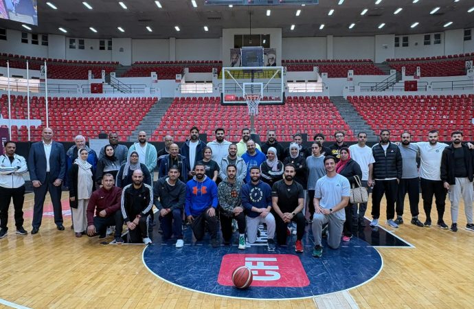 مركز إعداد القيادات الشبابية يطلق دورة مدربي كرة السلة  تصنيف درجة ثالثة