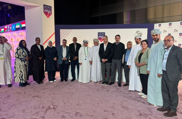 العربي للصحافة الرياضية يزور معرض الاتحاد العربي لكرة القدم