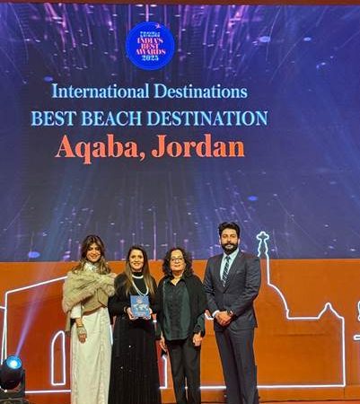 العقبة تحصد جائزة “أفضل وجهة شاطئية  الفئة الدولية” ضمن جوائز Travel + Leisure India’s Best Awards 2025