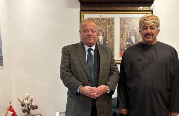 سماوي يلتقي سفير سلطنة عُمان لدى المملكة الأردنية الهاشمية