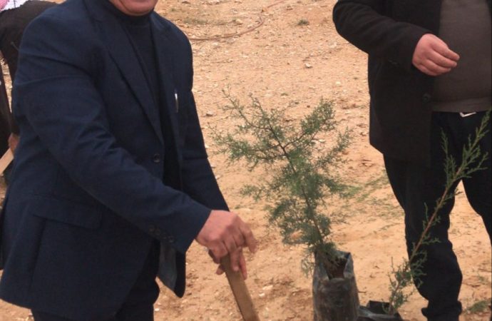 متصرف الشوبك يرعى حفل زراعة الأشجار في غابة مجلس الخدمات المشتركة