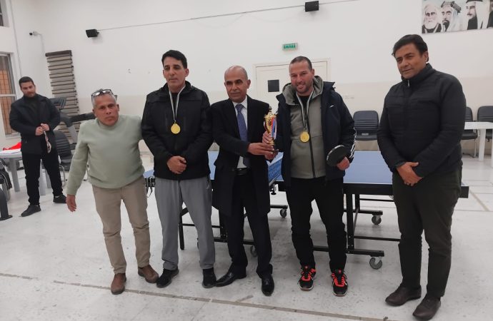 اختتام فعاليات بطولة تنس الطاولة الرمضانية للمراكز الشبابية في مأدبا