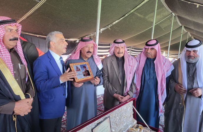 الشيخ محمد ضبعان الهقيش يجمع الأهل والأصدقاء على “قرينيّة الربيع” في أم الرصاص